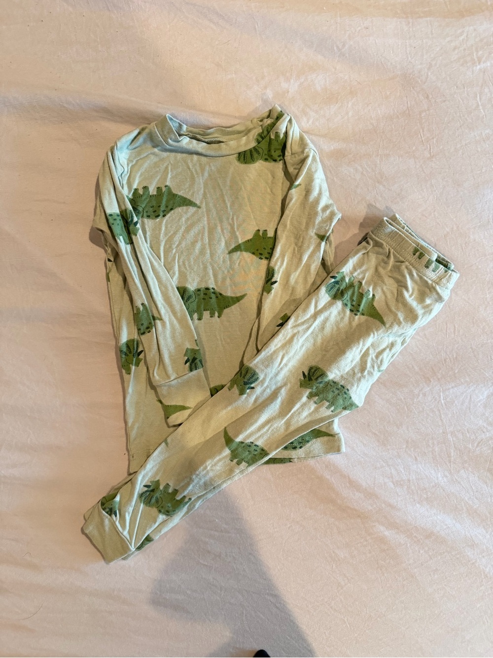Carter's Light Green Dinosaur Pajama Set